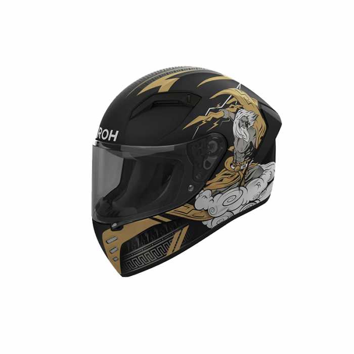 Casco Connor Zeus Nero Oro