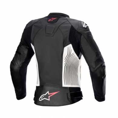 Jacket Stella GP Plus V4  Leather Black White Pink