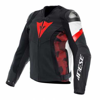 Jacket Avro 5 Black White Fluo Red