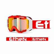 Maschera Ethen 05R Nero Multicolor Lente Rossa