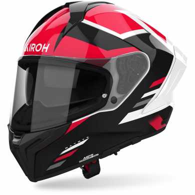 Casco Matryx Thron Rosso Bianco Nero