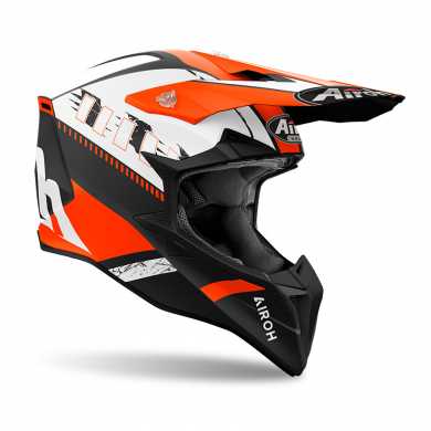 Casco Wraaap 06 Feel Arancio Nero Opaco Bianco