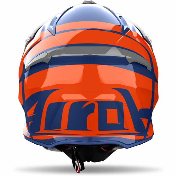 Casco Aviator Ace 2 Engine Blu Arancio Grigio