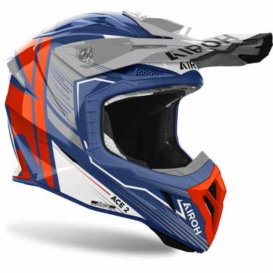 Helmet Aviator Ace 2 Engine Blue Orange Grey