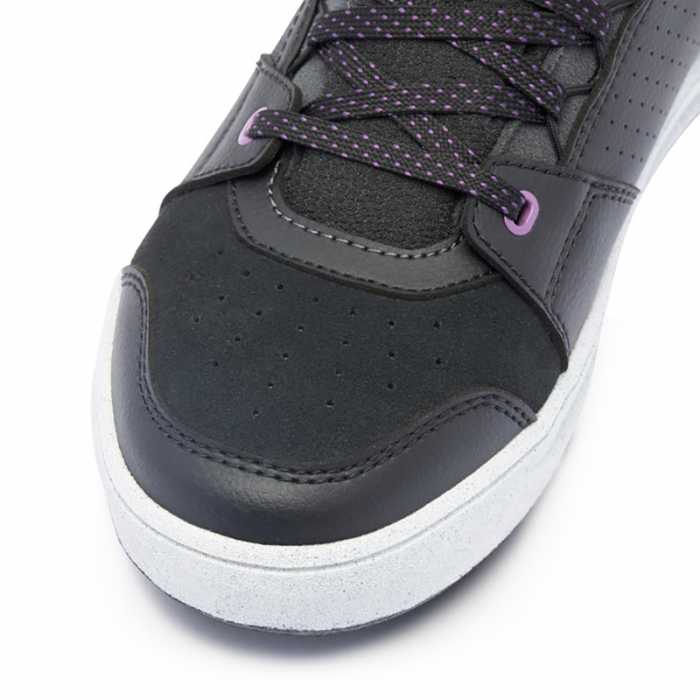 Shoe Suburb D-wp Lady Black Purple