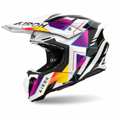 Casco Twist 3 Rainbow Viola Nero Bianco