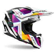 Casco Twist 3 Rainbow Viola Nero Bianco