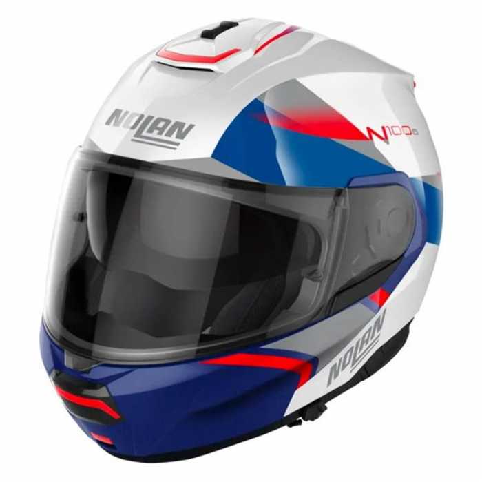 Casco N100-6 Paloma N-com Bianco Blu