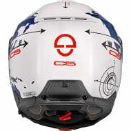 Casco C5 Globe Blu Bianco