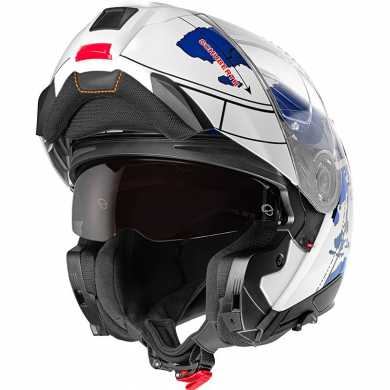Casco C5 Globe Blu Bianco