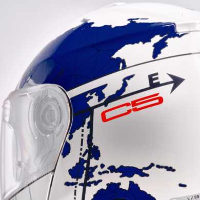 Helmet C5 Globe Blue White