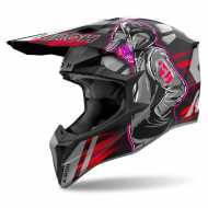 Helmet Wraaap 06 Cyber Matt Red Black