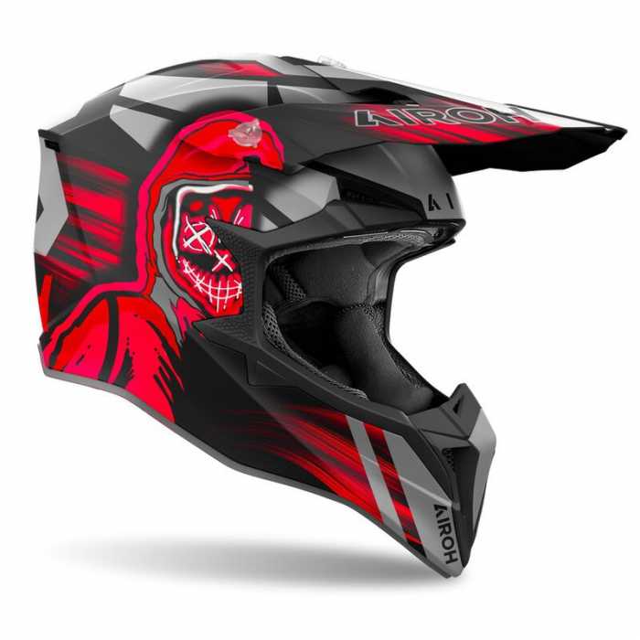 Helmet Wraaap 06 Cyber Matt Red Black