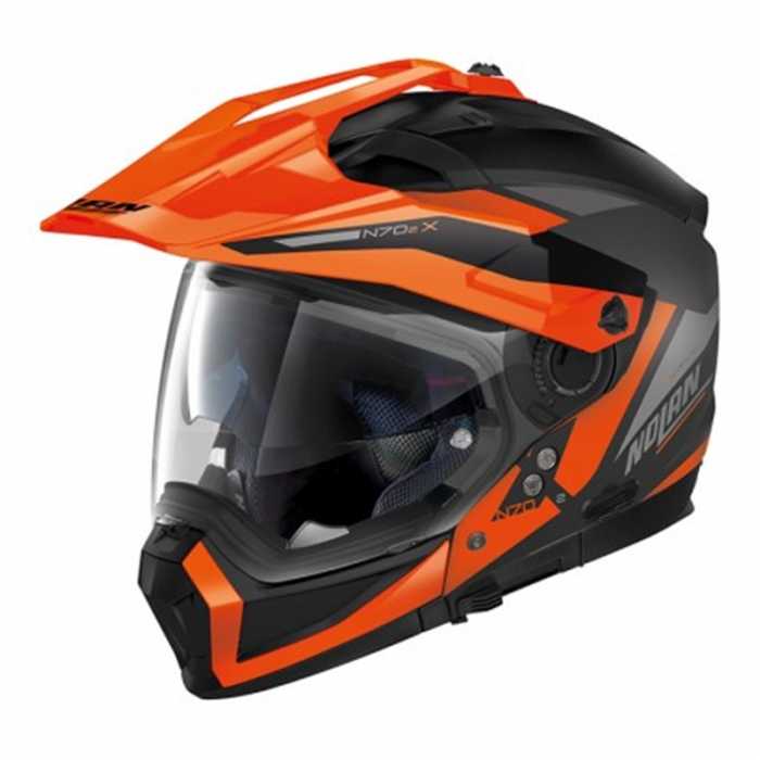 Casco N70-2X 06 Stunner N-Com Arancio Nero