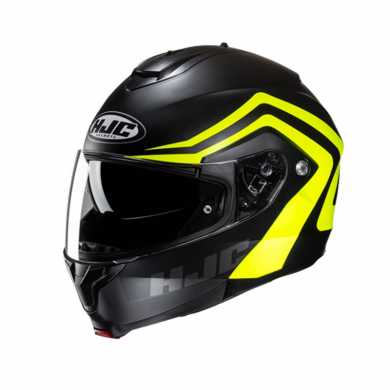 Casco C91N Nepos Nero opaco Giallo