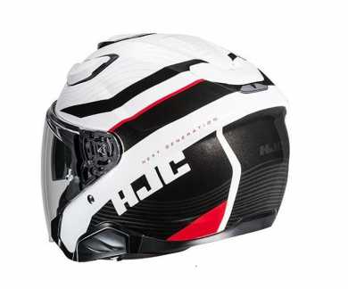 Casco F31Naby MC1Nero Bianco Rosso
