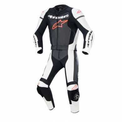 Leather Suit Gp Force Lurv 2PC Black Red