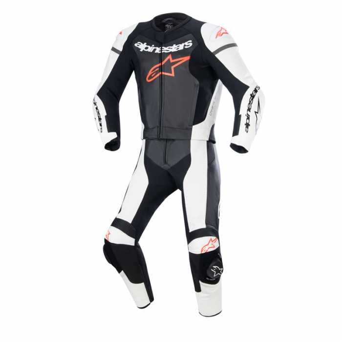 Leather Suit Gp Force Lurv 2PC Black Red