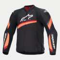 Giubbotto T-GP Plus R V4 tex Nero Rosso Fluo