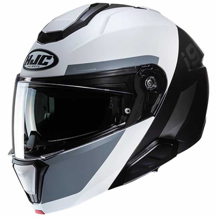 Casco I91 Bina MC5SF Bianco Grigio Opaco