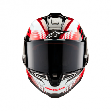 Helmet Supertech R10 Carbon Red White