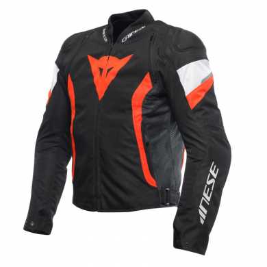 Avro 5 Jacket Tex Black Fluo Red