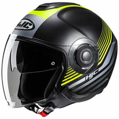 Helmet I40N Dova Matt Black Yellow MC3HSF