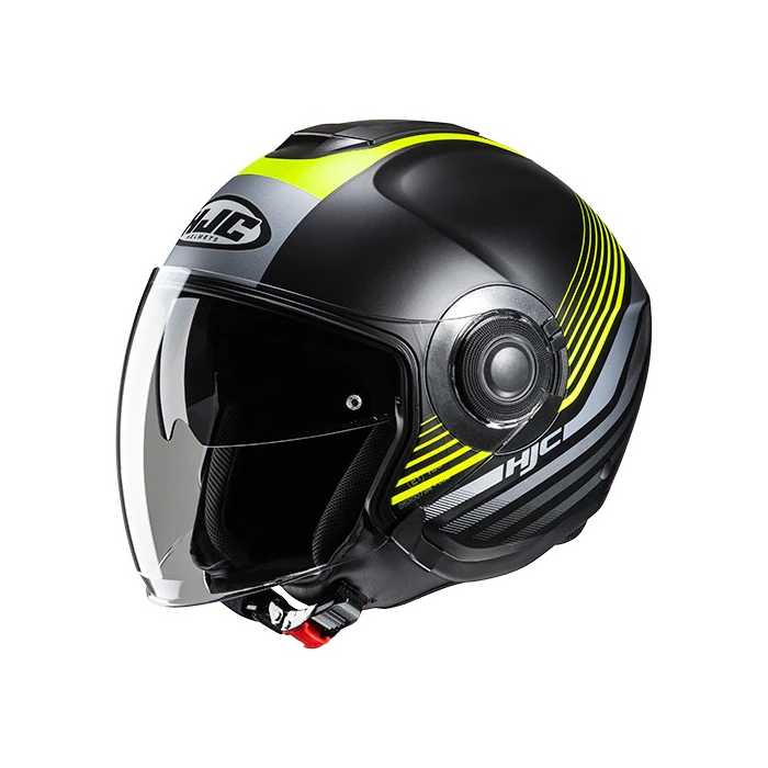 Helmet I40N Dova Matt Black Yellow MC3HSF
