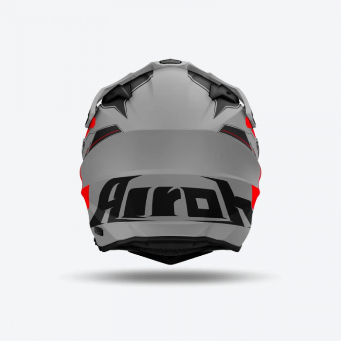 Helmet Commander2 Reveal Matt Grey Fluo Red