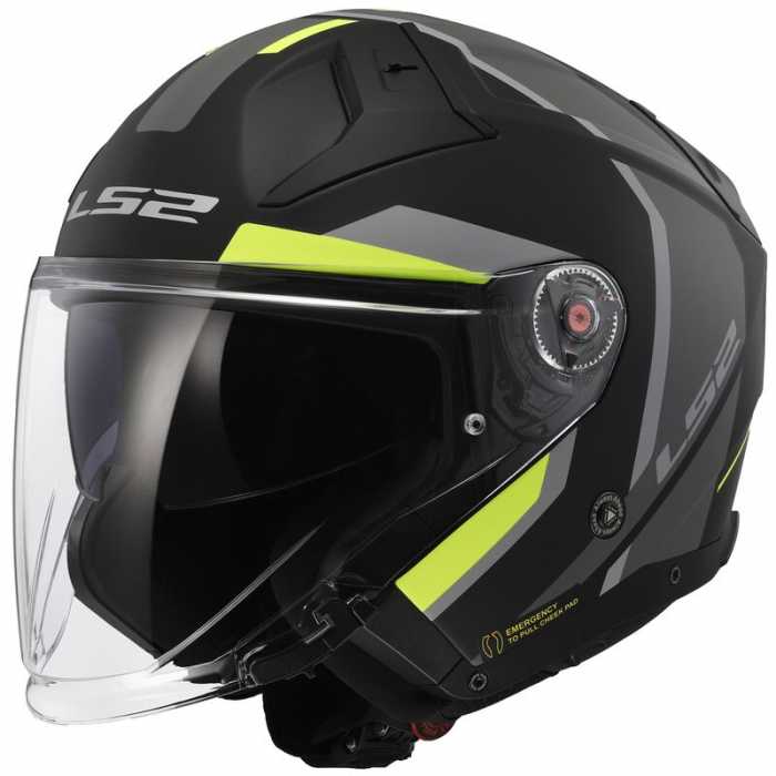 Helmet OF603 Infinity II Focus Matt Black Fluo Yellow
