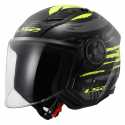 Casco OF616 Airflow 2 Brush Nero Opaco Giallo