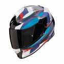 Casco Exo 491 Abilis Bianco Blu Rosso