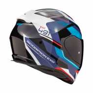 Helmet Exo 491Abilis White Blue Red