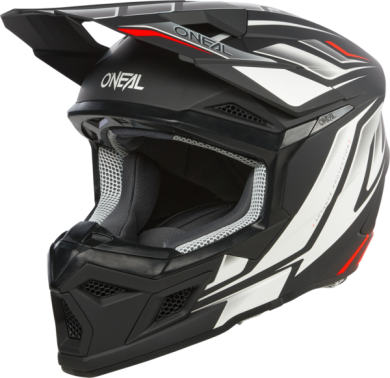 Helmet 3Srs Vertical V24 Matt Black White