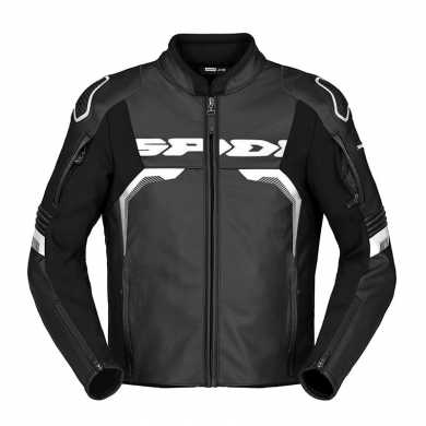 Giubbotto Evorider 3 pelle Nero Bianco