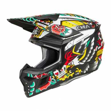 Casco 3Srs Inked V25 Multicolor Opaco