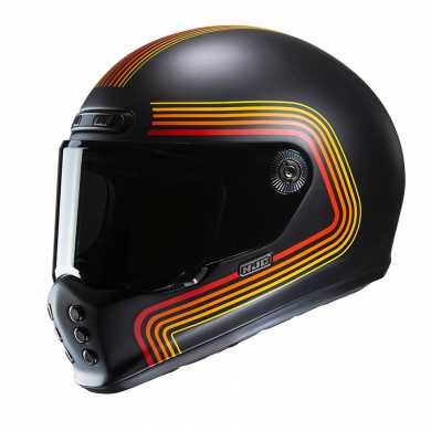 Helmet V10 Foni Matt Black MC1SF