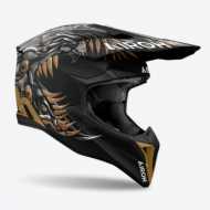 Casco Wraaap 06 Cyborg Matt Nero Oro