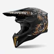 Casco Wraaap 06 Cyborg Matt Nero Oro
