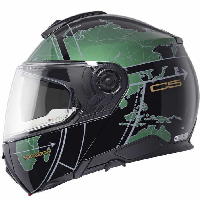 Casco C5 Globe Verde Nero
