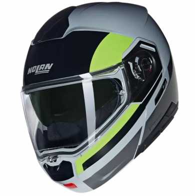 Helmet N90-3  06 Roboto N-com Grey Yellow