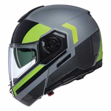 Helmet N90-3  06 Roboto N-com Grey Yellow