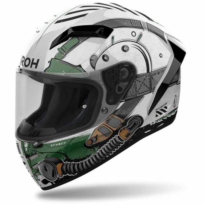 Helmet Connor Alligator White Green
