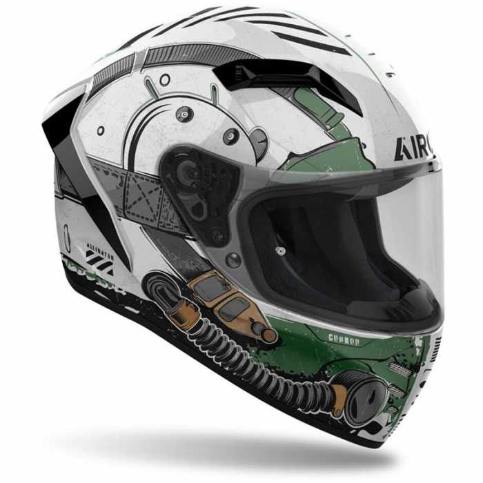 Helmet Connor Alligator White Green