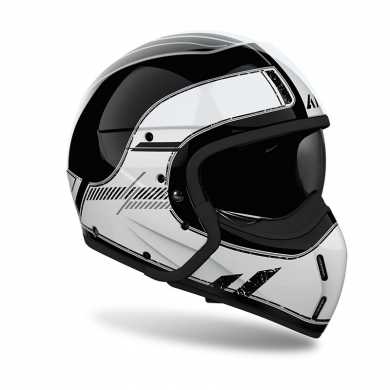 Helmet J110 Raster White Black