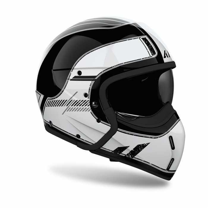 Helmet J110 Raster White Black