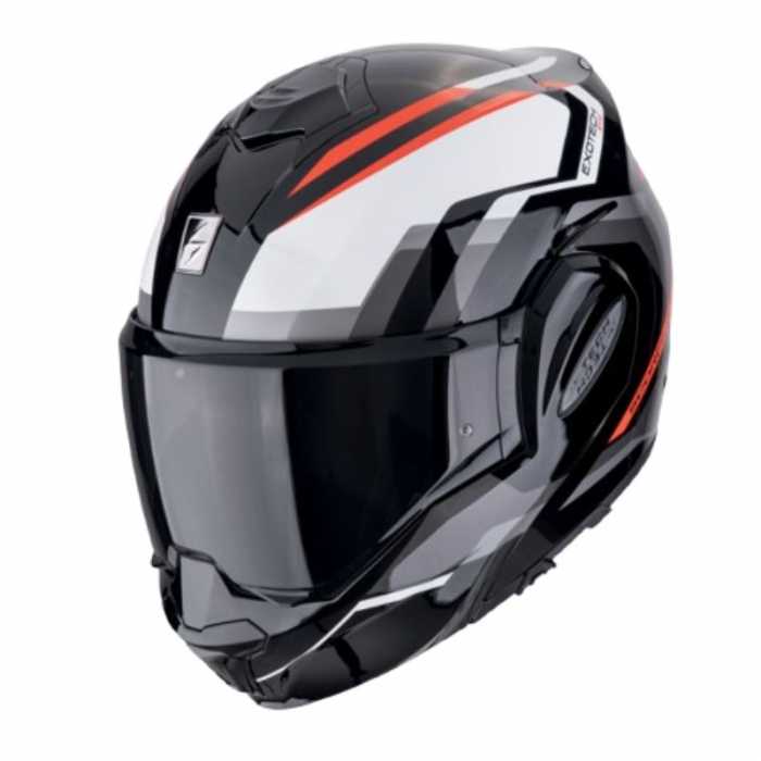 Helmet Exo Tech Evo Furio Black White Red