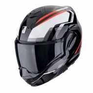 Casco Exo Tech Evo Furio Nero Bianco Rosso
