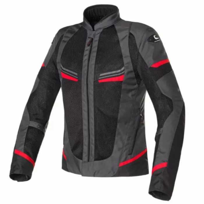 Giubbotto Airjet-5 tex Antracite Rosso