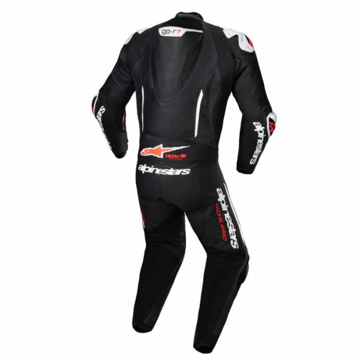 Tuta GP-R7 1PC Nero Bianco Rosso Fluo